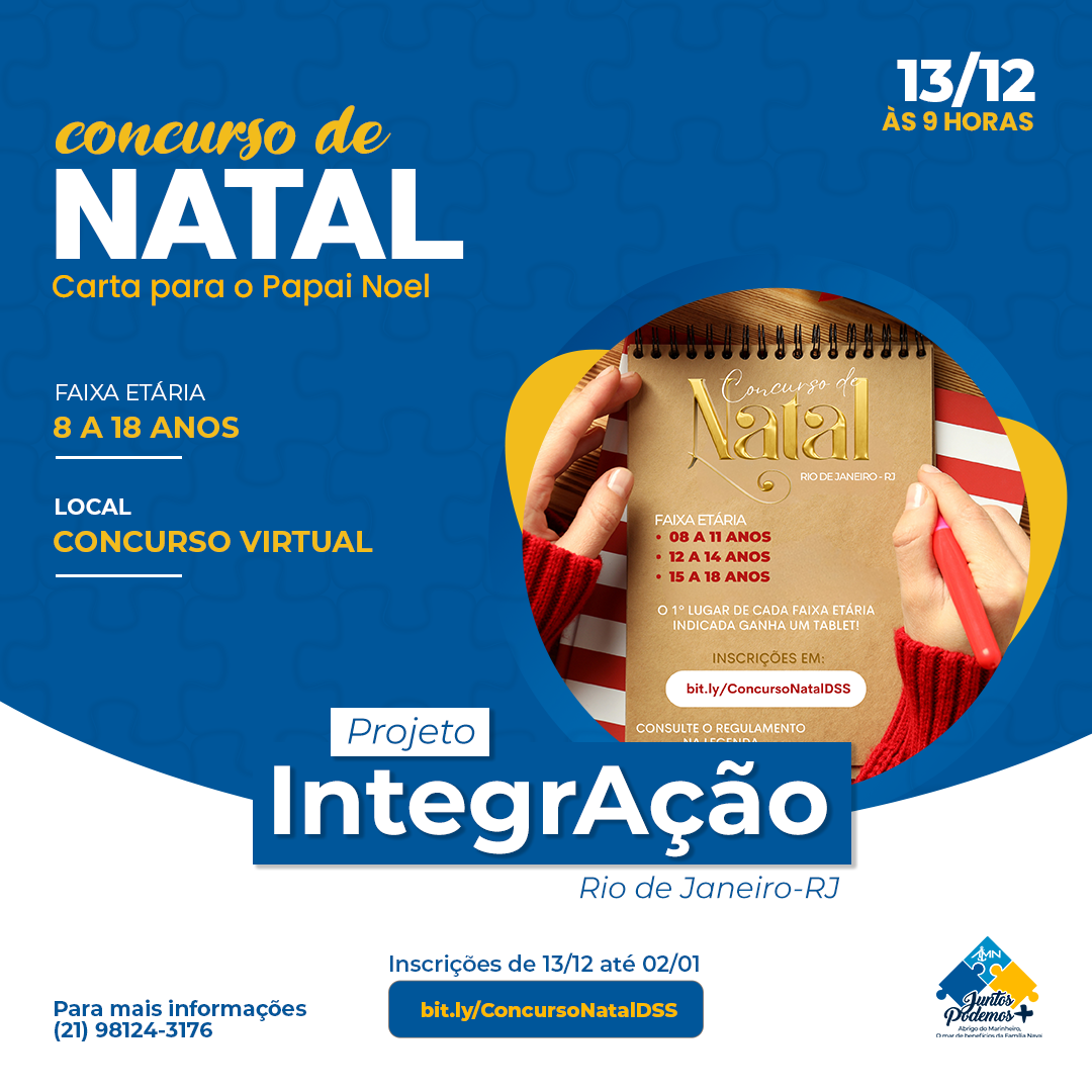 Concurso De Natal Carta Para O Papai Noel Abrigo Do Marinheiro